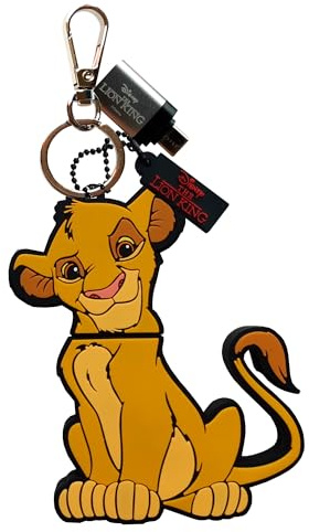 WONDEE König der Löwen [ 2 in 1 ] USB und USB C Stick Lustig 32gb + Schlüsselanhänger Simba Figuren mit zusätzlichem USBC Adapter- Simba Geschenke für Kinder, Frauen und Männer