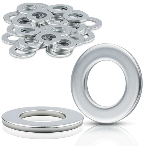 Mbsomnus 30 Pezzi Rondelle Acciaio M10 Rondelle Alzaporta DIN125 | Ø Int 10,5mm & Ø Est 20mm, Vite, Bulloni, Noci