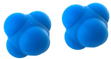 LIOOBO 2stücke Sechseckiger Silikon-Agility- Reaktionsball Für Reflextraining Geschicklichkeit Und Hand-Augen-koordination Für Fitness Und Rehabilitation Langlebig Und Robust