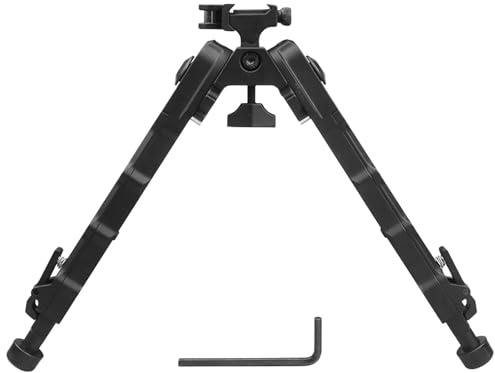 V9 Einstellbare Zweibein, Taktisch 360 Grad Schwenkbar Bipod, 1913 Picatinny-Schiene Zweibein Gewehr, Leichtes Stabiles, Direkt an System Befestigen, für Gewehrauflage