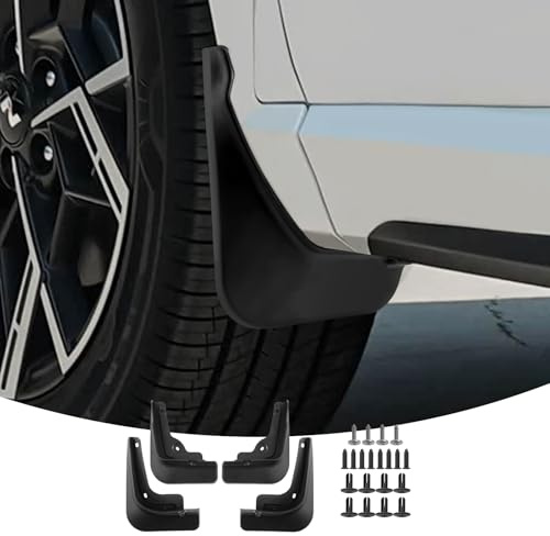 LANGBEAN (4 Pezzi) Paraspruzzi per Hyundai Tucson Hybrid/PHEV 2025 2026 | Parafanghi Anteriori e Posteriori, Parafango con Viti di Montaggio, ABS, Non Necessita di Forare, Accessori Antischizzo