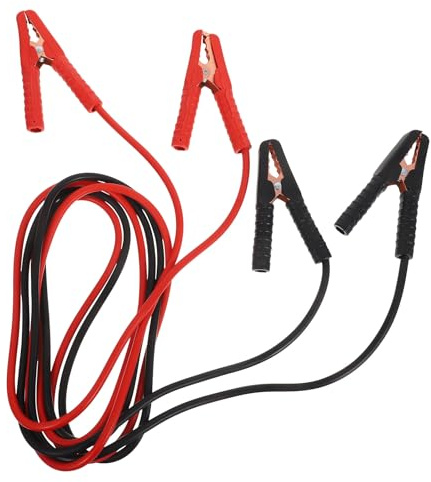 INOOMP Cavi per avviamento di emergenza per batteria auto: cavo di avviamento per batteria ad alta resistenza da 3 m e 2000 A con morsetti - Cavo di avviamento per auto - Connettore per auto per