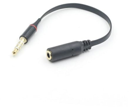 DOITOOL Cavo Prolunga Audio Jack Maschio Femmina Nero in Alluminio Compatibile con Cuffie Smartphone e Dispositivi Aux