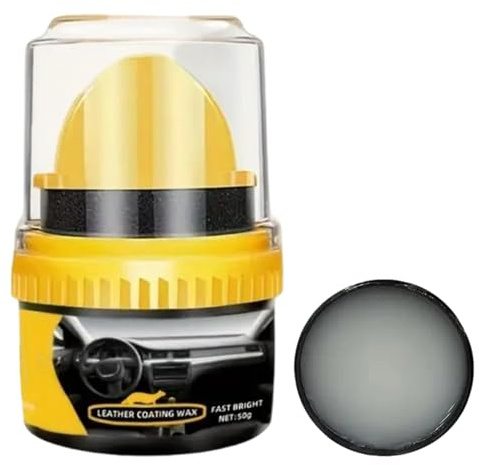 Crema per riparazioni in pelle per auto da 50 g - Prodotto per la cura della, nutriente a lunga durata, crema lucidante per sedili in pelle per veicoli, camion, berline, sedili automobil
