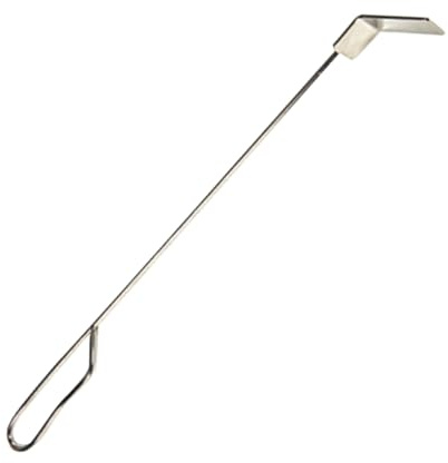Fireplace Charcoal Rake, Elongated Wood Stove Tool, Long Handle Cleaning Rake with Heat-Resistant Grip, Heavy-Duty Outdoor Tool with Robust Construction, Campfire Accessory with Practical Design