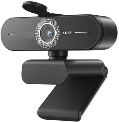 JOJIDE Webcam 4K Ultra HD 1080P 60fps, caméra Web EMEET C60E, Autofocus, caméra d'ordinateur USB for Streaming en Direct/Appel vidéo/conférence(Webcam 4K)