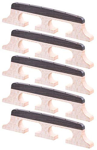 LYWS Banjo-Steg mit 6 Saiten, Ebenholz, Ahornholz, Zubehör