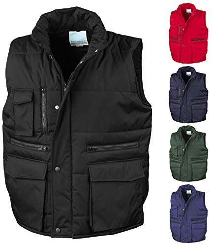 VIVA WERBUNG Weste Arbeitsweste Bodywarmer Result Security, Ordner, Presse, Wunschtext
