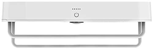 Scaldasalviette impermeabile Termoarredo Elettrico da Bagno Basso Consumo Termostato Elettronico Parete Asciugabiancheria Portasciugamani Acciaio Antracite con scatola portaoggetti
