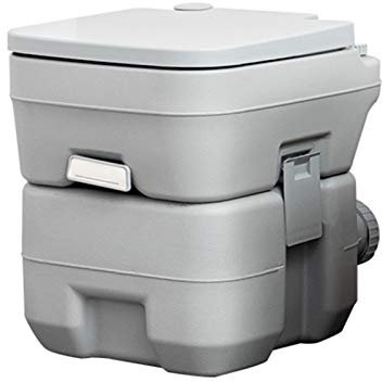 5,3 Gallonen tragbare Toilette mit Tragetasche zum Bootfahren, 3-Wege-Pistole RV-Toiletten für Flush-Wandern, Wohnmobil, Reisen, spritzwasserfrei und leckagefreie RV-Toilette im Freien ( Color : A )