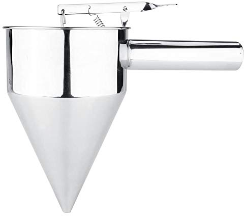 Stainless Steel Piston Funnel, Pancake Batter Dispenser with Stand, 800ml Funnel Cake Dispenser Pastry Funnel Baking Tool for Cupcake, Waffles, Muffin Mix, Crepes, Cake