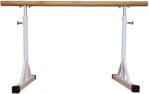 YUXO Ballettstange Freistehend für Zuhaus Mobile Ballettstange Höhe einstellbar Unabhängige Übung Yoga Fitness Pilates Gymnastik Tanzstange Freistehender Ballett Barre Stick Höhenverstellbar (Siz