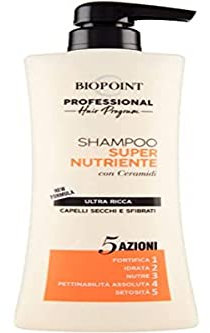 Biopoint Professional Hair Program - Shampoo Capelli Super Nutriente, Formula Ultra Ricca per Idratare e Nutrire i capelli secchi e sfibrati, 400 ml