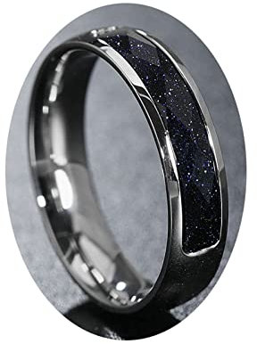 Stfery Herrenring Edelstahl Breit, Freundschaftsringe Dünner Kreis Modeschmuck Ringe zum Valentinstag Silber, 52 (16.6)
