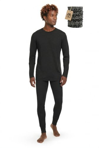 MERINNOVATION 100% Merino Unterwäsche Harren Set Leicht, Mittelgewicht, Thermounterwäsche Merinowolle, Langarm Shirt…
