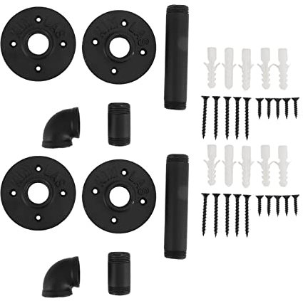 2er-Set Wasserpfeifenregal, Wandregal, Wandmontage, zum Aufhängen, Sukkulenten, grüner Rettich, dekoratives Regal, Eisen, Wohnzimmer, Topfregal, DIY-Aufbewahrungsregal für schwimmende Holzregale
