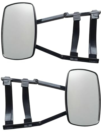 2 specchietti per roulotte, specchietti per roulotte, specchietti per roulotte, specchietti universali per auto, specchietto retrovisore esterno, roulotte, specchietti laterali per auto