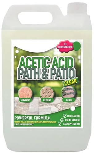 Acetic Acid Path & Patio Powerful Formula Cleaner | Strong Concentrated Formula For Gardens