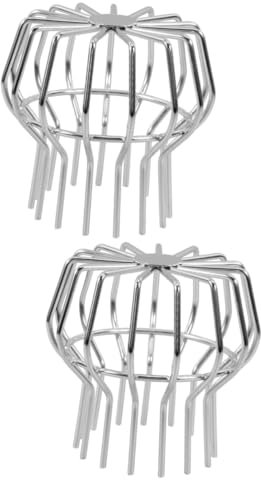 Angoily 2 Pièces Filtre à Feuilles Anti-colmatage Écran De Descente De Gouttière Crépine De Sol De Drain De Toit Crépine De Descente De Gouttière Acier Inoxydable