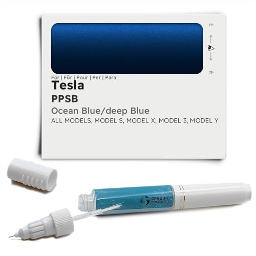 Genuine Colors Lackstift Ocean Blue DEEP PPSB für Tesla Blau Model S 3 X Y