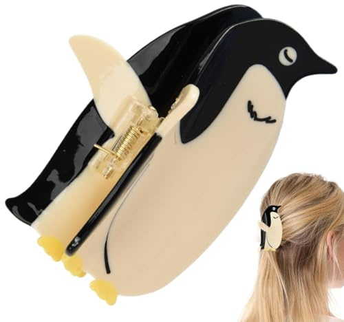Pinzas para el pelo de animales, pinzas para garras de animales, pinzas para el pelo de pingüino geniales, pinzas para el pelo antideslizantes, pasadores para el pelo para mujer, accesorios para el pe