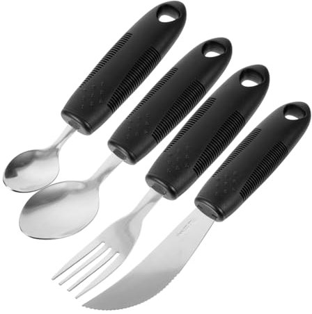 Baluue Besteck Behinderte Und Senioren Tragbares Adaptives Geschirr Rutschfeste Utensilien Für Erwachsene Lebenshilfen Für Ältere Robuste Materialien Für Langen Gebrauch