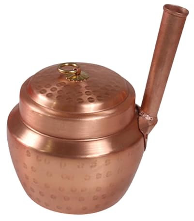 Sharplace Kupfertopf, Suppentopf mit Deckel, Einzel-Kochgeschirr, antihaftbeschichtet, Kleiner Kupfertopf, Kochtopf, Suppentopf, Schmortopf zum Kochen, B