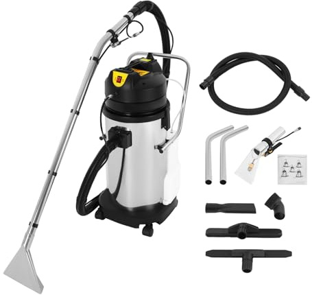 40L Commercial Carpet Cleaner Machine – 3-in-1 Heavy Duty Floor Cleaner & Extractor Vacuum – Powerful Spray Wash for Carpets, Sofa, Curtains – Portable Professional Carpet Cleaning & Washing Machine