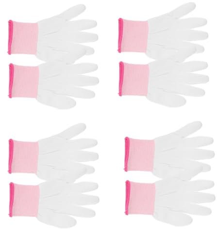 Cabilock 12pares Guantes De Seguridad Para Revestimiento De Pu Antideslizantes Para Carpintería y Jardinería