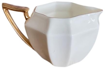British Bone Porcelain Gravy Boat & Milk Jar Set - Perfect for Afternoon Tea, Serving Juices & Sauces, Elegant Star Anise Design, Ideal for Entertaining