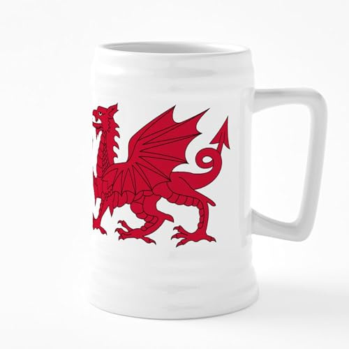 CafePress Welsh Dragon 25 oz Ceramic Beer Stein Mug