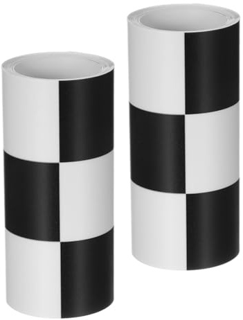 DIYEAH Papier Peint Autocollant à Carreaux, 2 Rouleaux, PVC, Multicolore, 240 x 10 cm, Bordure Murale Amovible pour Crédence de Cuisine, Salle de Bain, Placards