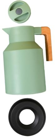 UKCOCO Botella Termo De Madera Estilo Moderno Recipiente Isotérmico Para Agua Caliente Para Hogar y Oficina Tapa Hermética