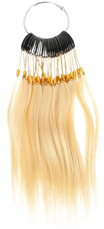jojofuny Échantillons de Cheveux Humains Mèches Confortables Toucher 30pcs pour Test de Coloration Professionnelle Salon de Coiffure