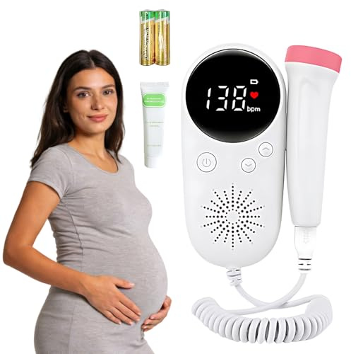 HOVCEH Gel for Doppler Monitor, Baby Movement Fetal Monitor for Mother-To-Be, Fetal Doppler Accessories for Home Use Only (Pink)