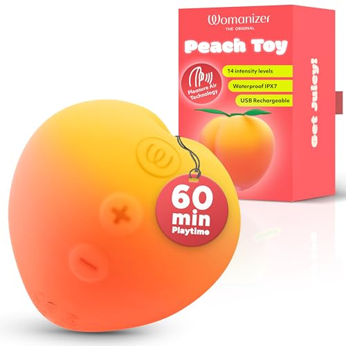 Womanizer Peach Sex Toy Clitoral Stimulator | Silicone Suction Toys for Her | Sexual Sucking Clitoris Vibrator Clitoris | Clit Sucker Personal Massager | Adult Toy for Women & Couples | Rechargeable