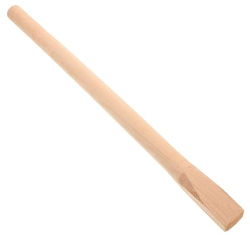 TOYANDONA Mango de Azada de Madera de 50 Cm para Herramienta de Jardinería, Reemplazo Ergonómico y Resistente, Kit de Mango Largo para Desmalezadora y Hoz, Pieza Única para Uso Agrícola