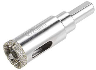 sourcing map Diamond Drill Bit 20mm Glass Hole Saw Core Drill Bit with Spotting Drill Bit for Ceramics Porcelain Tile Bottles Pots Brick