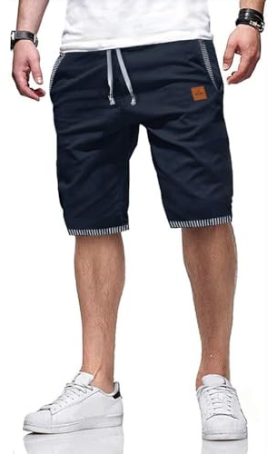 ZOXOZ Kurze Hosen Herren Shorts Herren Sommer Freizeit Chino Stretch Baumwolle mit Taschen