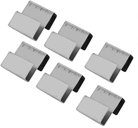 Pince à verre à crochet en Z, cadre en verre durable à clips en Z, 50 pièces de chevauchement de serre en acier inoxydable Clips en Z pince de fixation pour cadre en verre durable