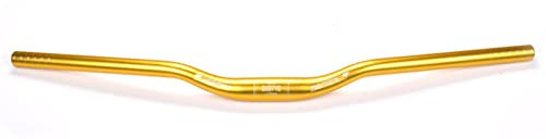 Fahrradlenker MTB 31.8mm Lenker, Downhill Lenker Mountainbike Lenker 3K Matt Glossy Lenker Rise Bar für Rennrad Radfahren Trekking Enduro XC,Gold,700mm/27.5inch