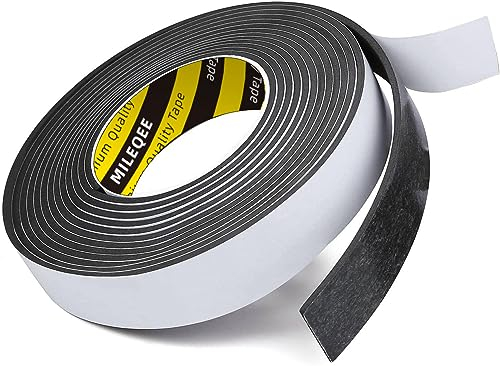 MILEQEE 5m Dichtungsband selbstklebend 30mm x 5m Schaumstoff Dichtungsband Schwarz-Kollision/Schalldichter/Wasserdichter/Staubdicht Grenzschutz, stoßstange, schutz