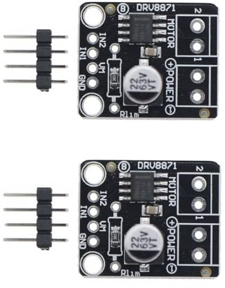 Hailege 2pcs DRV8871 DC-Motorantriebsmodul für DC-Bürstenmotor DC-Antrieb Breakout-Board H-Brücke 6,5 V-45 V 3,6 A max. für PWM-Steuerung