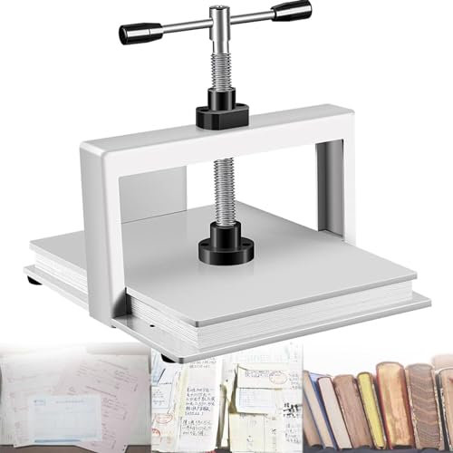 RayGenius Bindepresse - A4/A3 Flachbettpresse, Manuelle BuchgläTter, Hochleistungs-Bindemaschine Doppelbalkenpresse, A3,A3