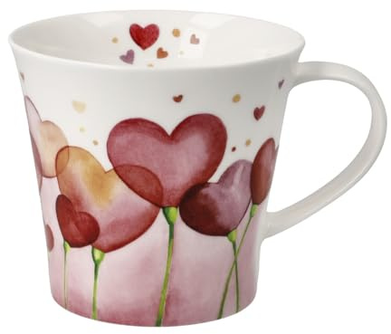 Goebel Taza de café y té Fiore Love Colori
