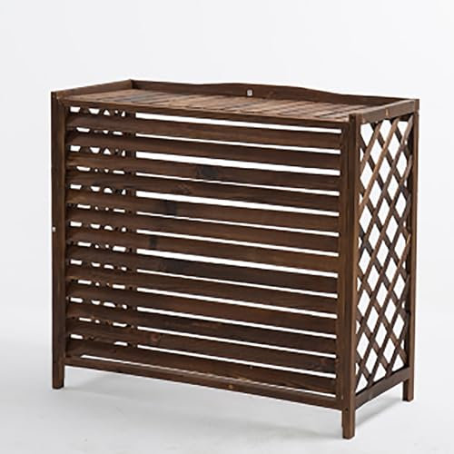 Klimaanlage Abdeckung, Verkleidung Klimaanlage Außengerät, Outdoor Sonnenschutz Abdeckung, Holz Blumenständer, Draußen Klimaanlage Zaun Bildschirm, Für Externe Klimageräte, Klima Splitgerät ( Color :