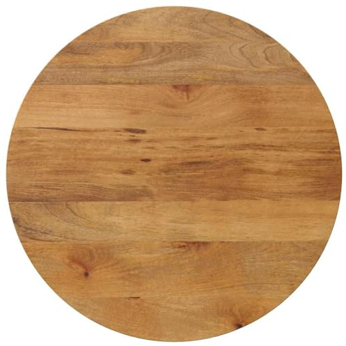 vidaXL Tablero de Mesa Redondo Madera Maciza de Mango Ø 70x2,5 cm