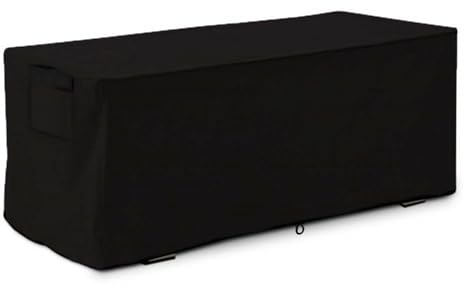 Housse Coffres de Rangement Extérieur Étanche, Housse de Protection pour Boîtes de Jardin Coffre à Coussin Extérieur, Tissu Oxford 210D Anti-UV Résistant aux intempéries Housse de Boîte de Rangement