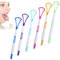 Lot de 6 gratte-langue 2 en 1 pour adultes et enfants, gratte-langue, brosse à dents pour l'hygiène buccale et l'haleine fraîche pour éliminer la mauvaise haleine (B)