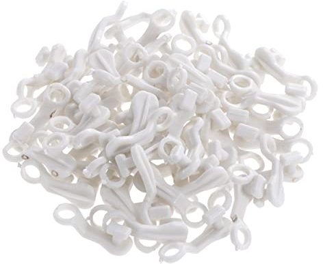 Cabilock 100piezas Deslizadores De Cortina De Plástico s para Carriles De Ventana y Ducha Fácil Instalación y Uso Accesorios para Cortinas Diseño Delgado y Resistente